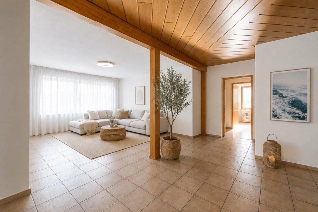 EG Wohnzimmer (Einrichtung mit KI generiert)